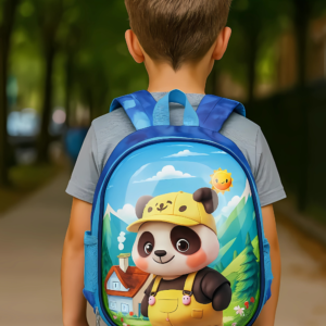SAGEWARE School Bag for Boys Kids & Girls Backpack for School | Waterproof, Lightweight, Spacious with Multiple Pockets & Durable Zippers for Daily Use (Age of 3-6 years) panda