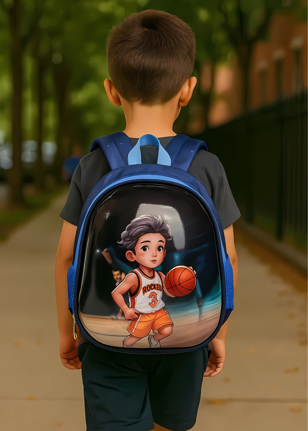 SAGEWARE School Bag for Boys Kids & Girls Backpack for School | Waterproof, Lightweight, Spacious with Multiple Pockets & Durable Zippers for Daily Use (Age of 3-6 years) boy