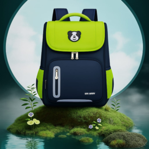 SAGEWARE Bear Graphic Print Flap Kids School Bag for Boys Girls 7-12 Years Sturdy and Spacious Backpack for School (Age of 7-12 years)