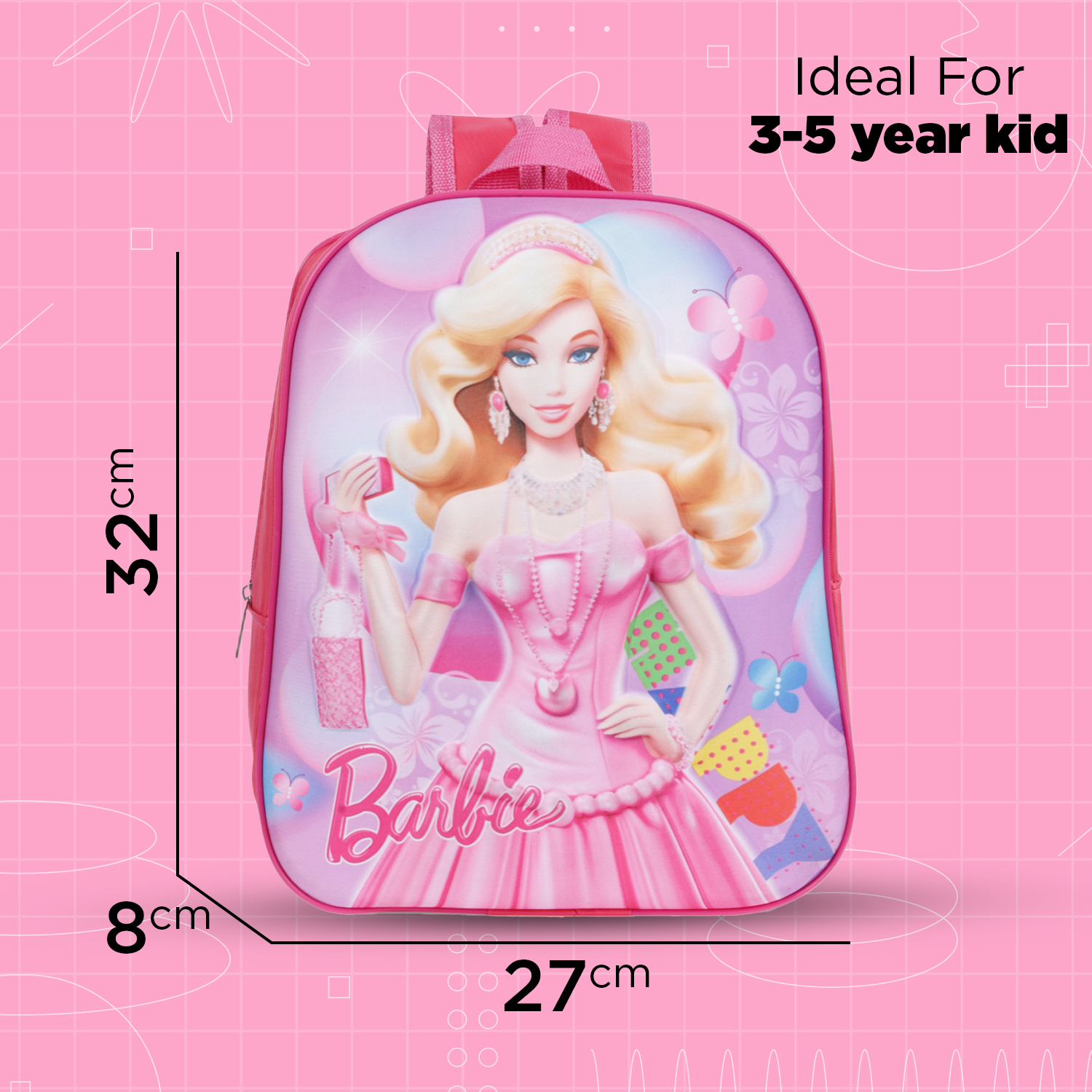 SAGEWARE School Bag for Boys Kids & Girls Backpack for School | Waterproof, Lightweight, Spacious with Multiple Pockets & Durable Zippers for Daily Use (Age of 3-6 years) - Image 7