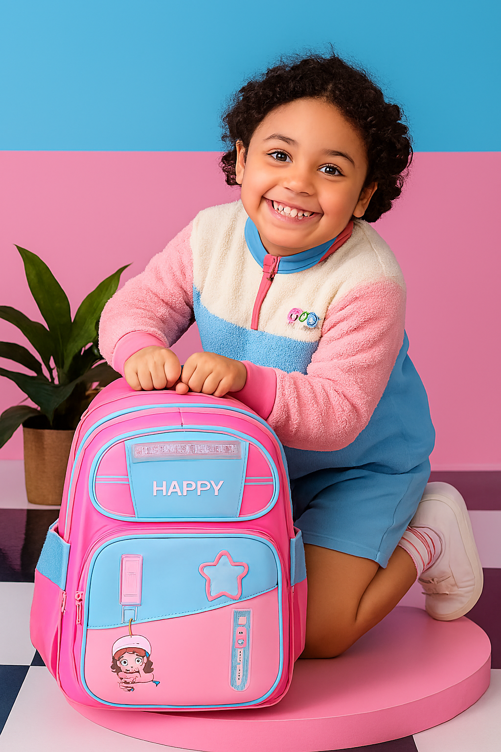 SAGEWARE School Bag for Boys Kids & Girls Backpack for School | Light Pink