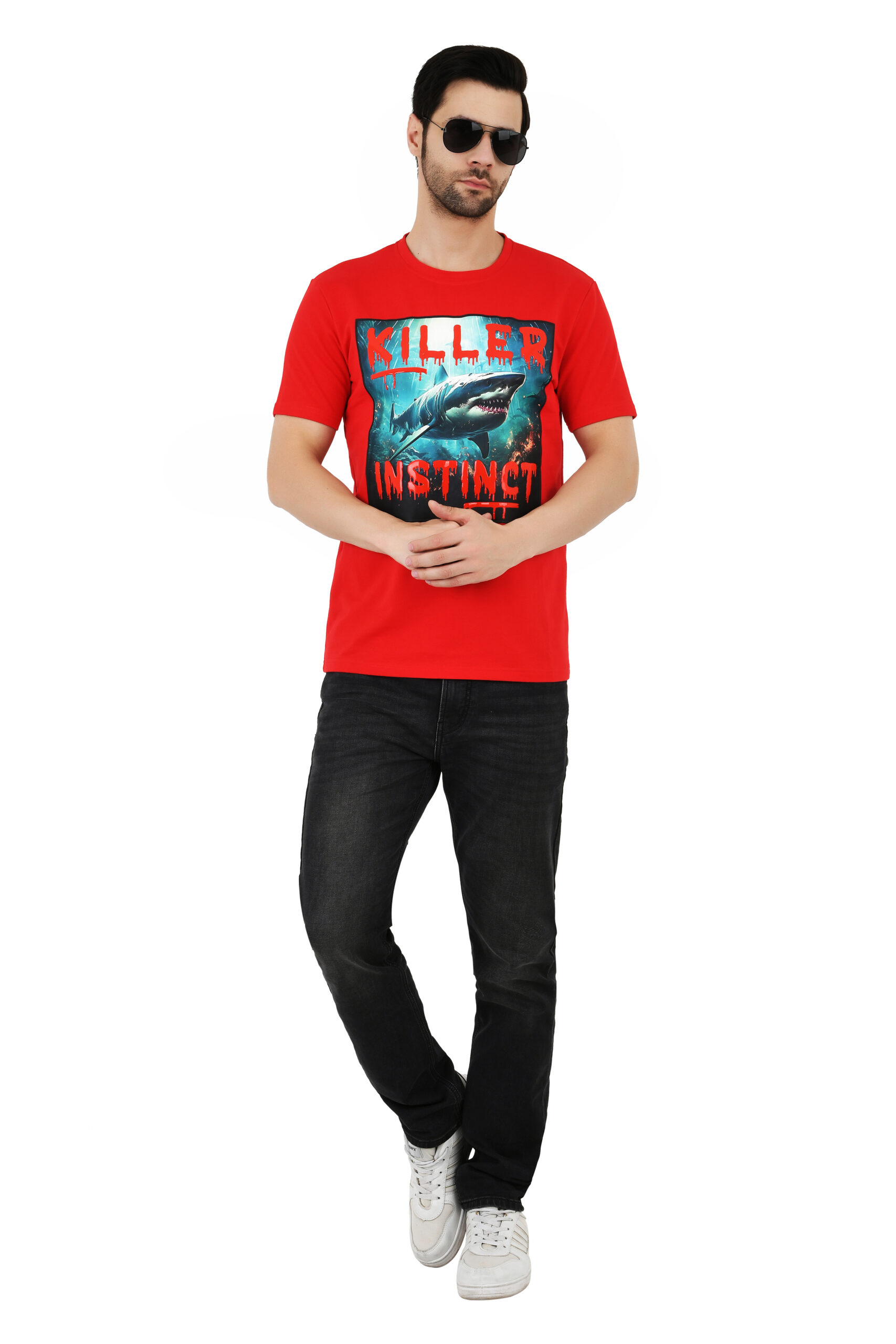 Men’s Printed Slim Fit T-Shirt | Half Sleeve Cotton Casual & Formal Wear T-Shirt - Image 10