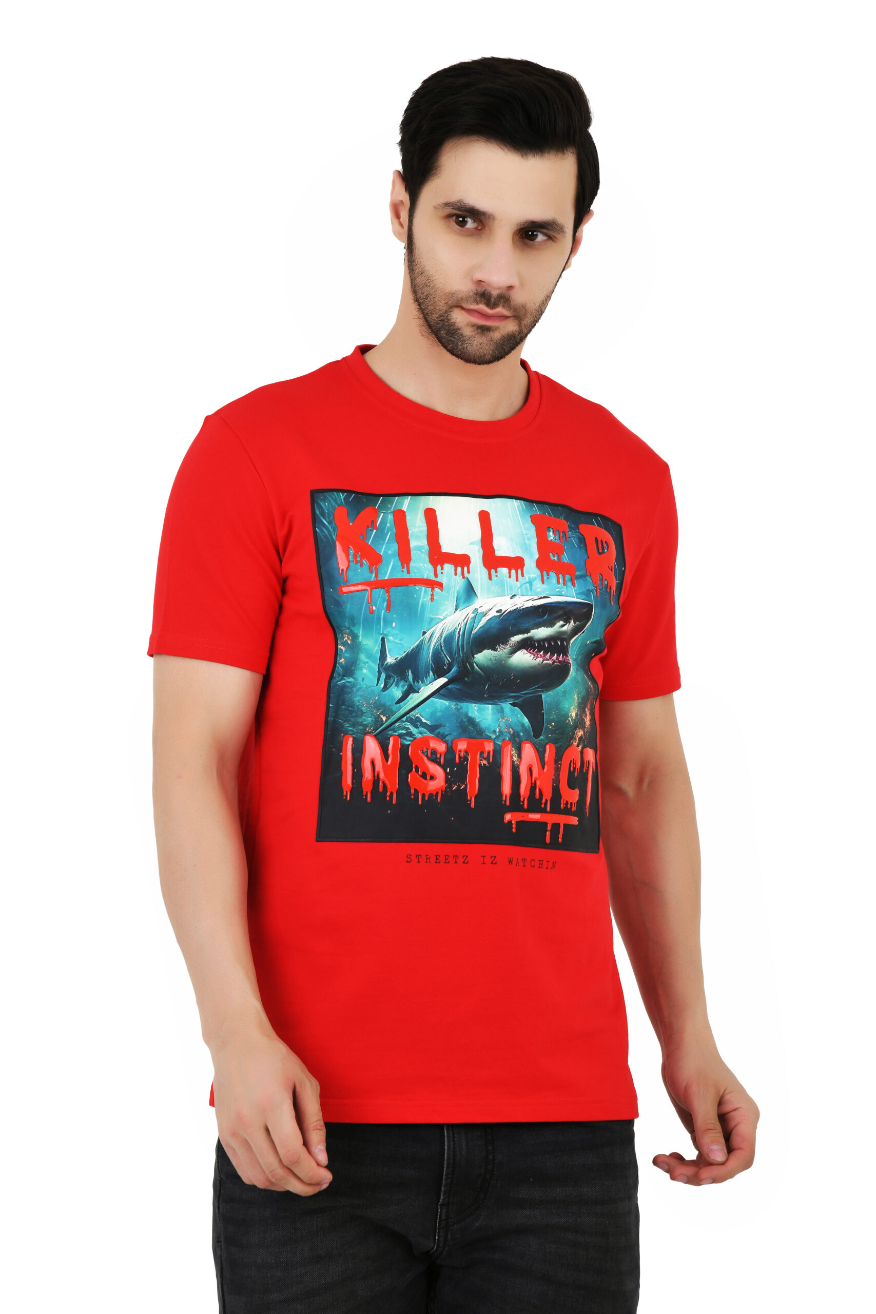 Men’s Printed Slim Fit T-Shirt | Half Sleeve Cotton Casual & Formal Wear T-Shirt - Image 11