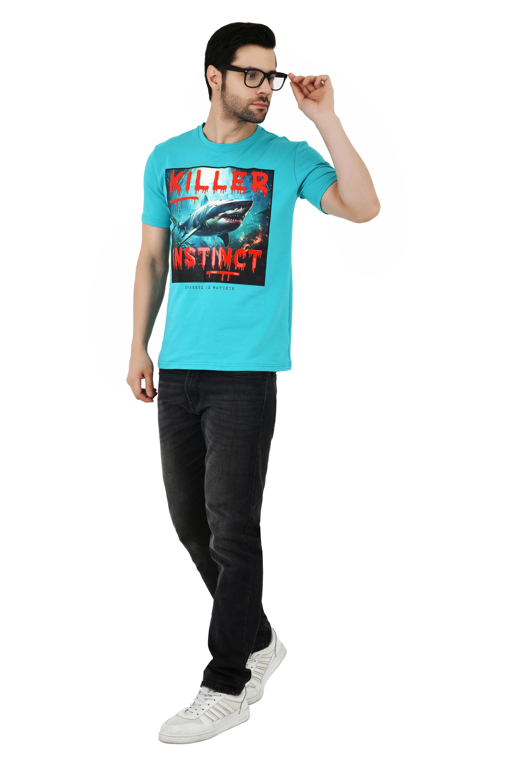 Men’s Printed Slim Fit T-Shirt | Half Sleeve Cotton Casual & Formal Wear T-Shirt - Image 14