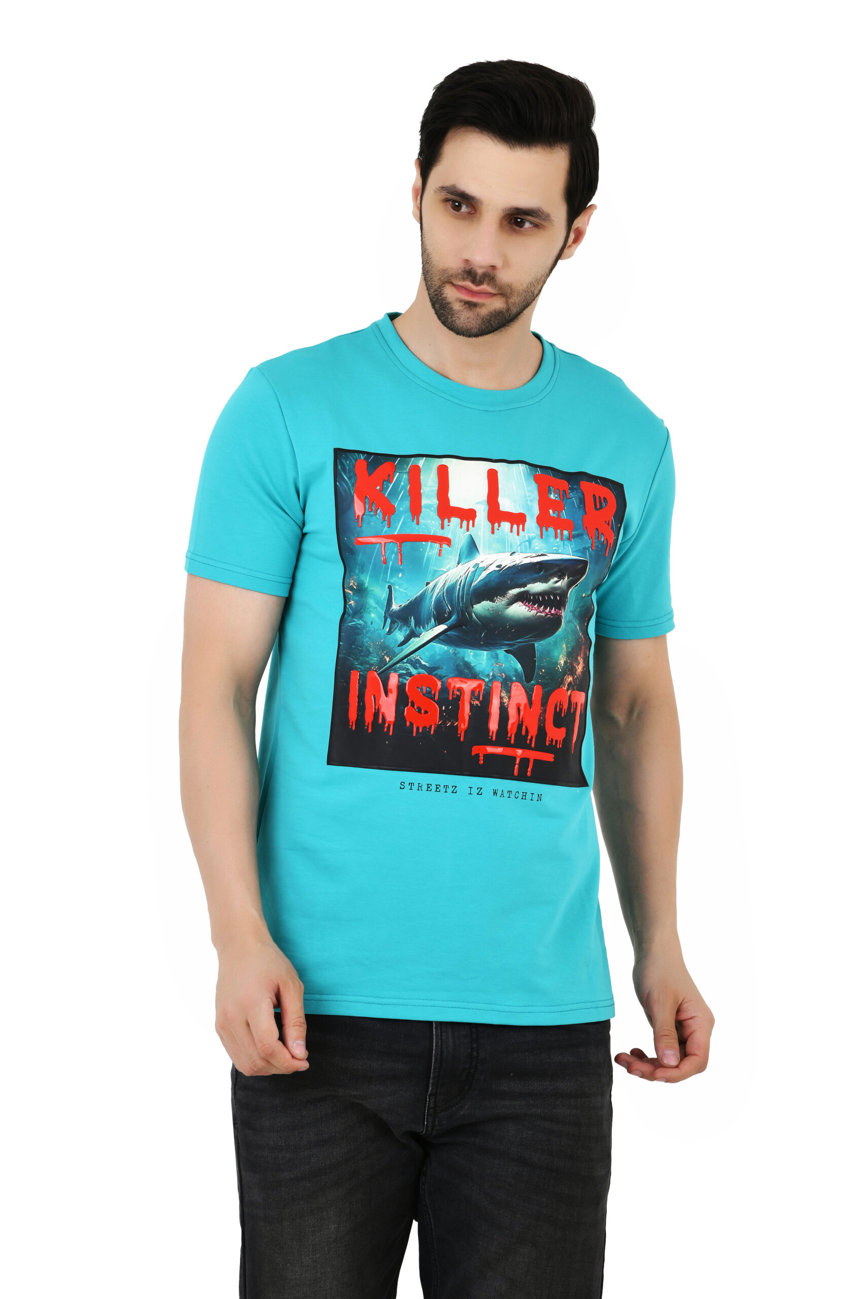 Men’s Printed Slim Fit T-Shirt | Half Sleeve Cotton Casual & Formal Wear T-Shirt - Image 15