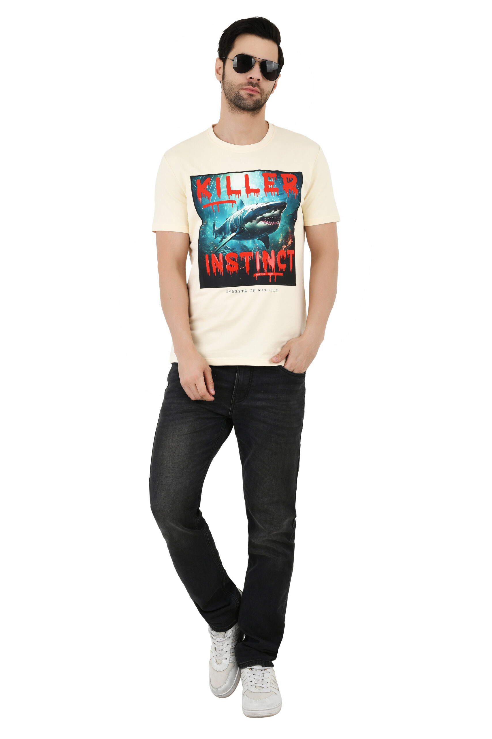 Men’s Printed Slim Fit T-Shirt | Half Sleeve Cotton Casual & Formal Wear T-Shirt - Image 18