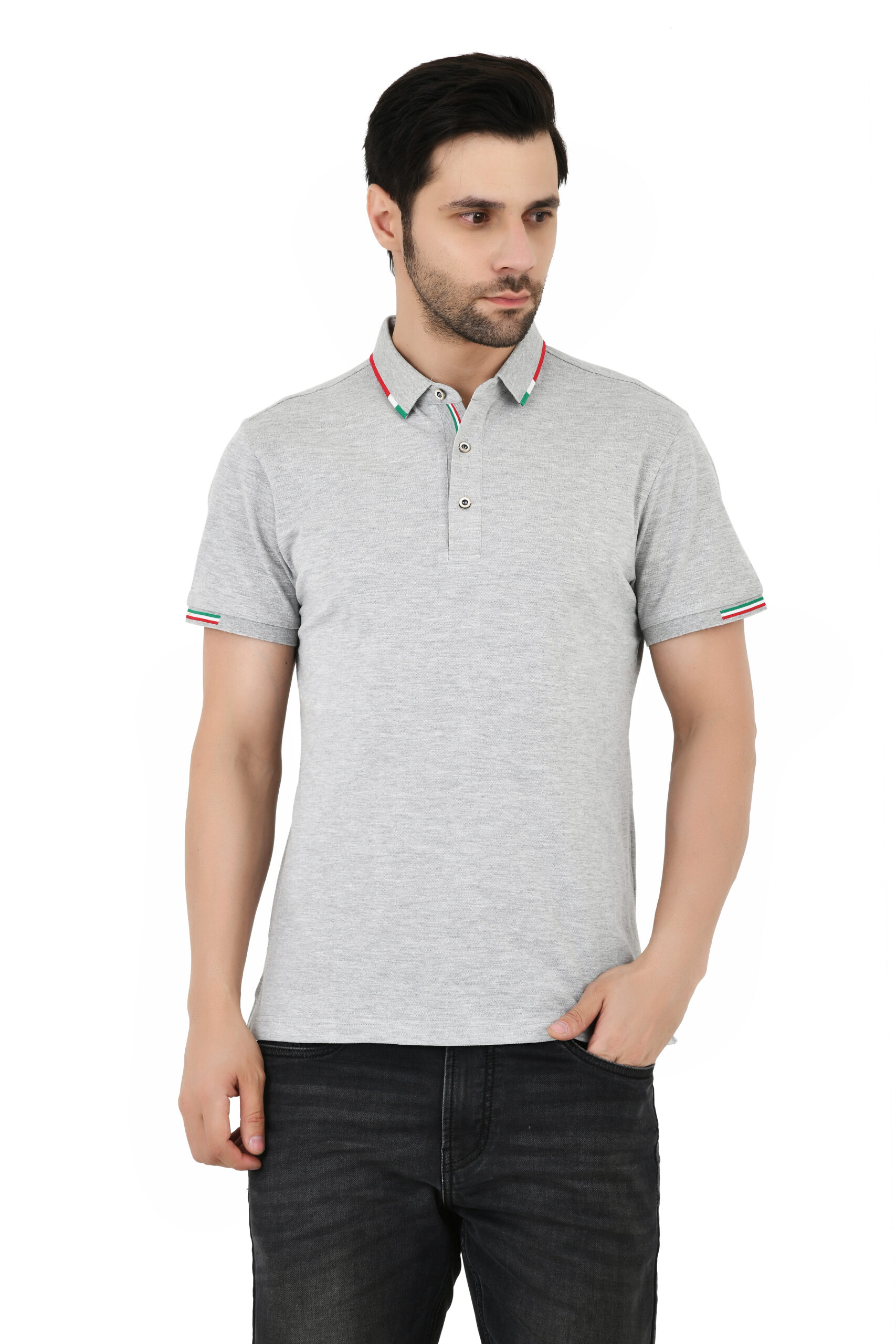 SAGEWARE Men's Solid Cotton Bland Polo Neck Tshirts | Full Sleeves | Solid-Regular Fit - Image 7