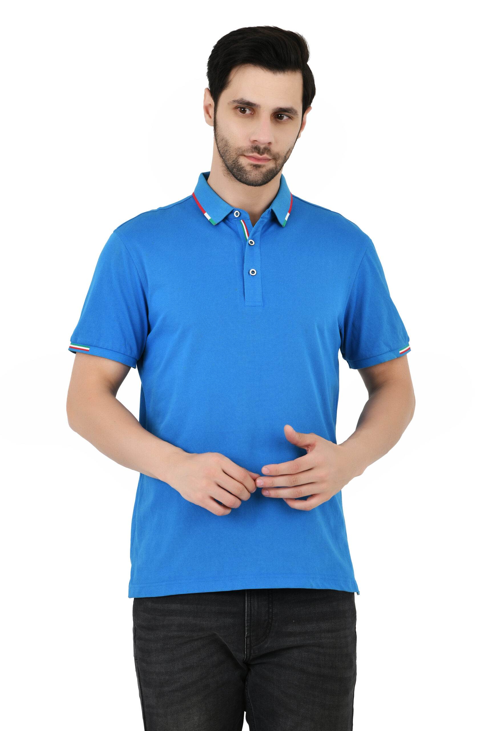 SAGEWARE Men's Solid Cotton Bland Polo Neck Tshirts | Full Sleeves | Solid-Regular Fit - Image 13