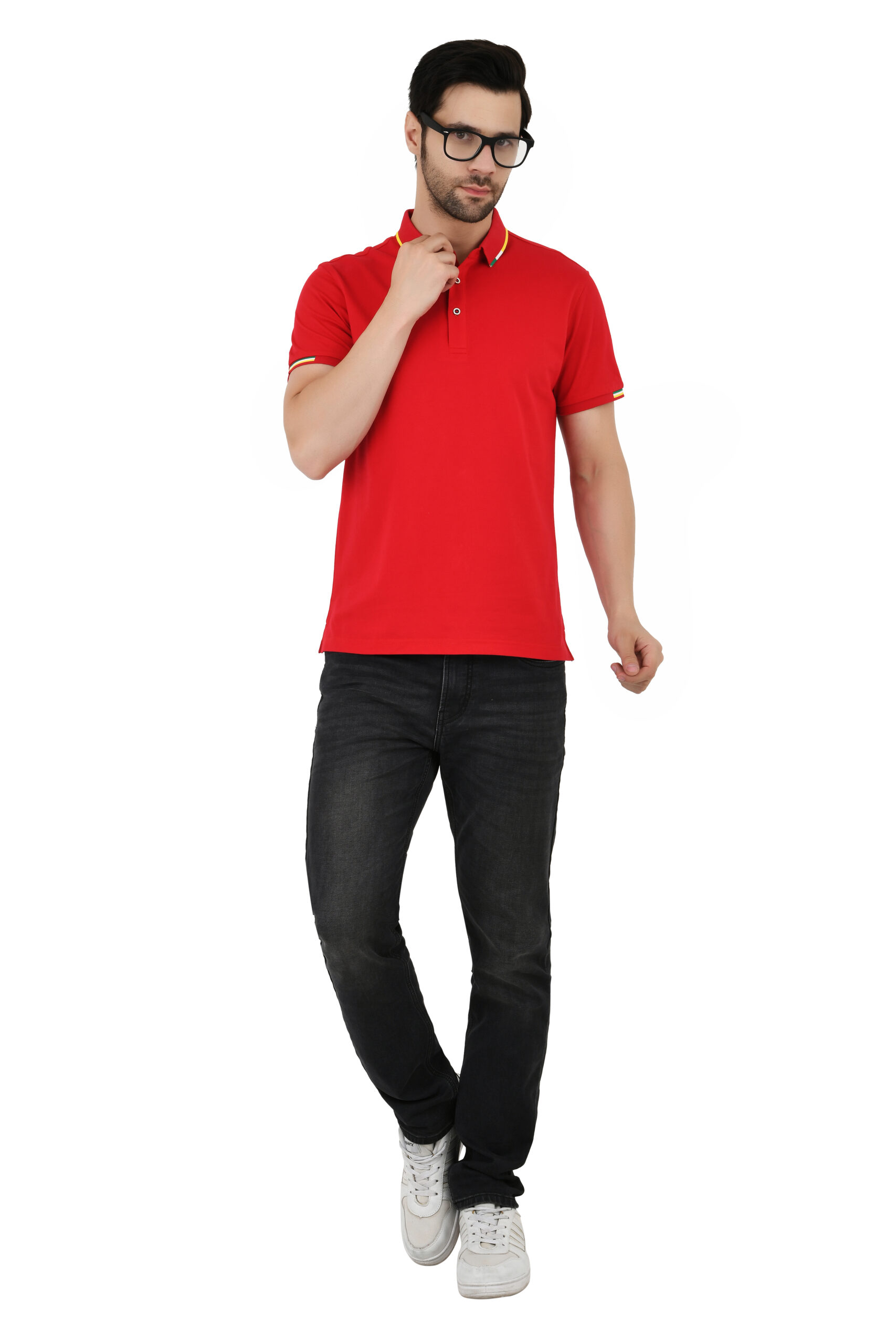 SAGEWARE Men's Solid Cotton Bland Polo Neck Tshirts | Full Sleeves | Solid-Regular Fit - Image 15