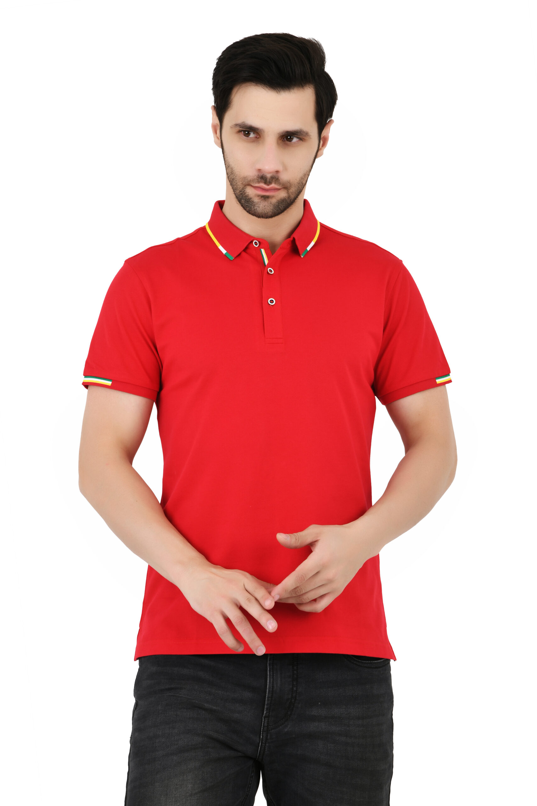 SAGEWARE Men's Solid Cotton Bland Polo Neck Tshirts | Full Sleeves | Solid-Regular Fit - Image 16