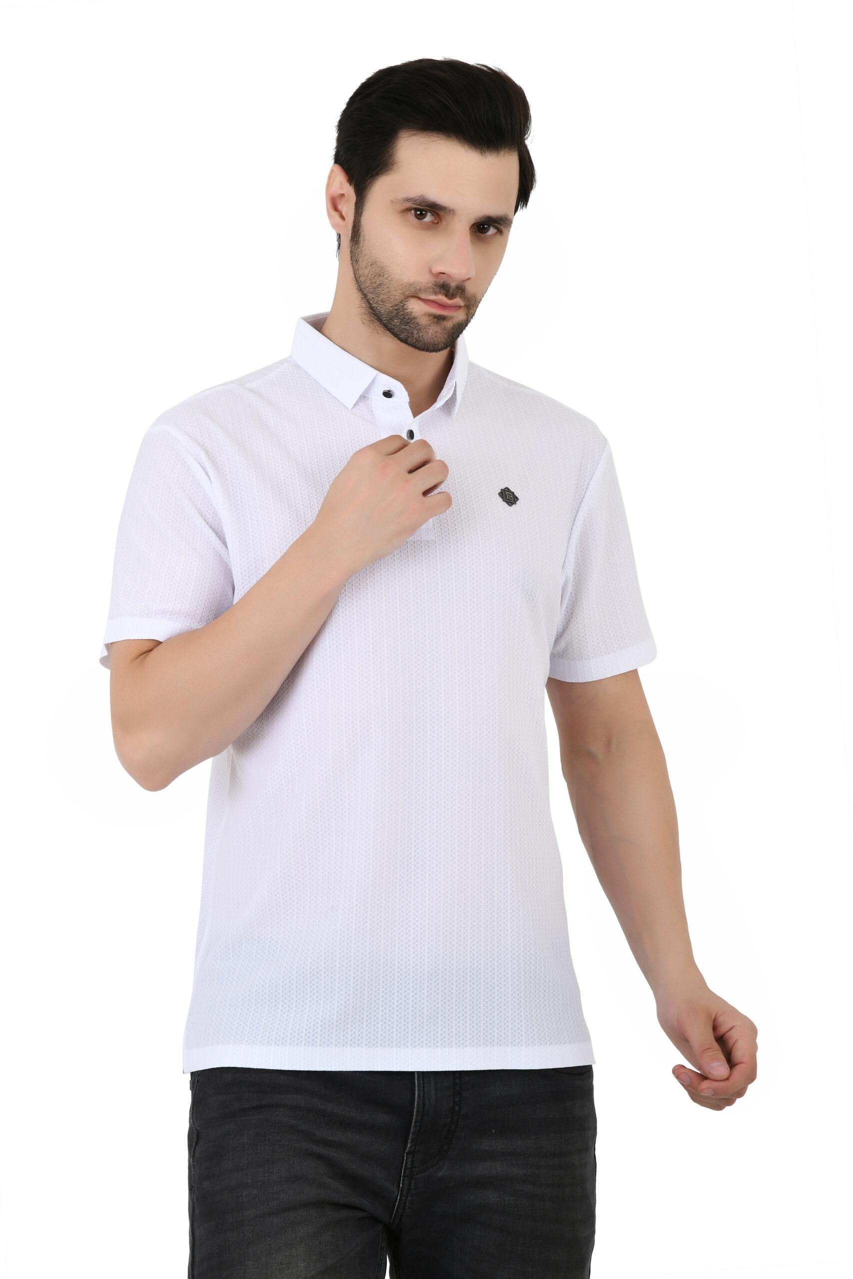 SAGEWARE Fashion Men's Solid Regular Fit Half Sleeve Imported Fabric Polo T-Shirt