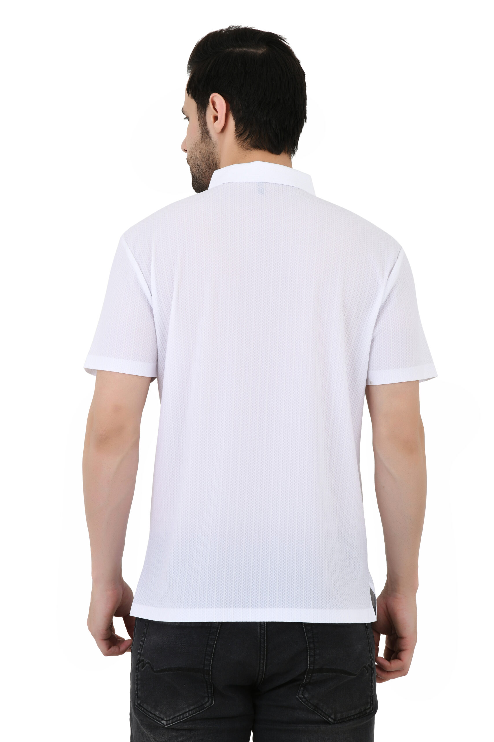 SAGEWARE Fashion Men's Solid Regular Fit Half Sleeve Imported Fabric Polo T-Shirt - Image 2