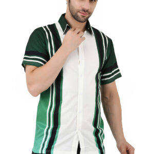 Men's Regular Fit Soft Cotton Blend Casual Shirt Spread Collar Half Sleeves Formal Shirt