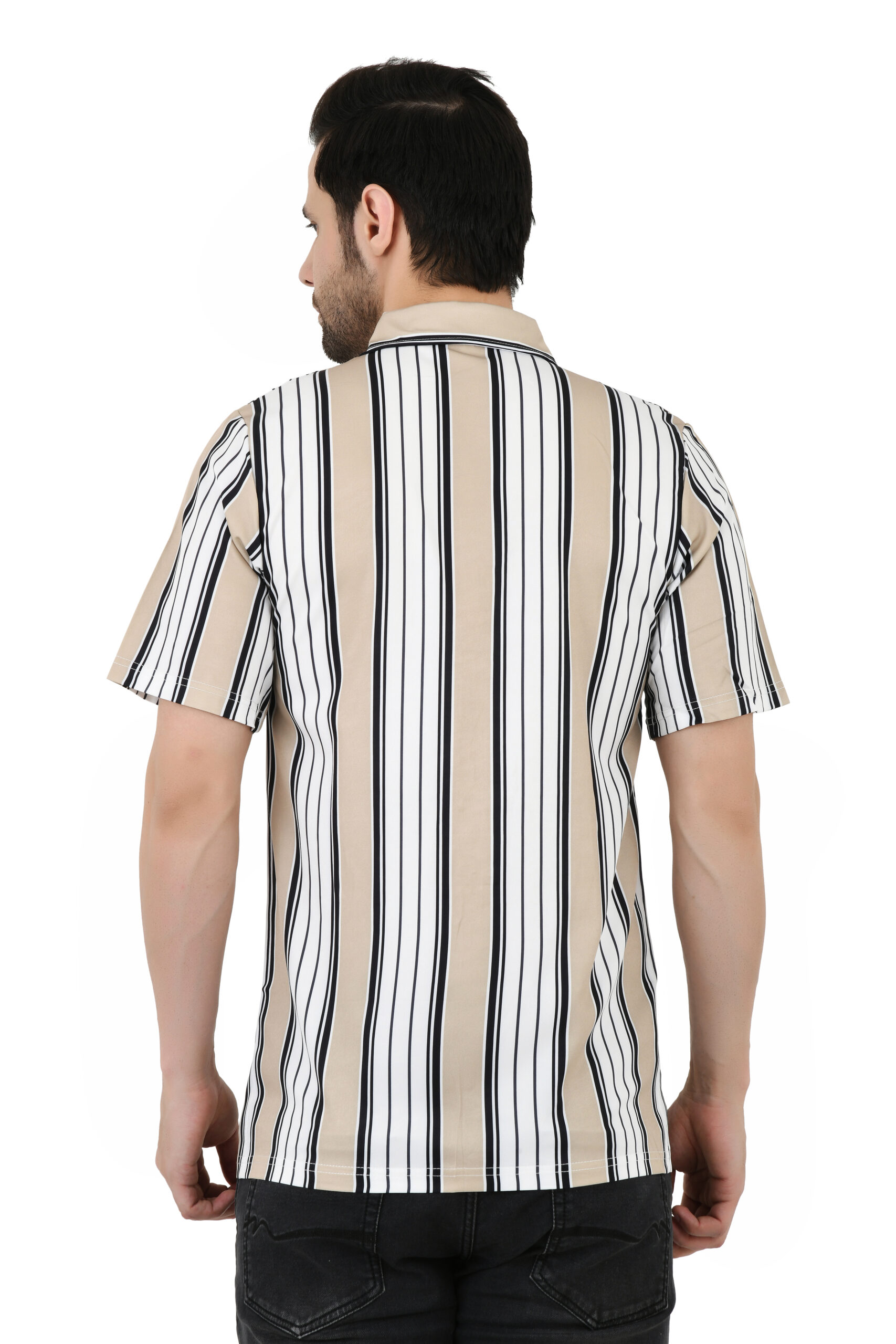 Men's Regular Fit Solid Soft Touch Cotton Casual Shirt with Spread Collar & Half Sleeves - Image 10