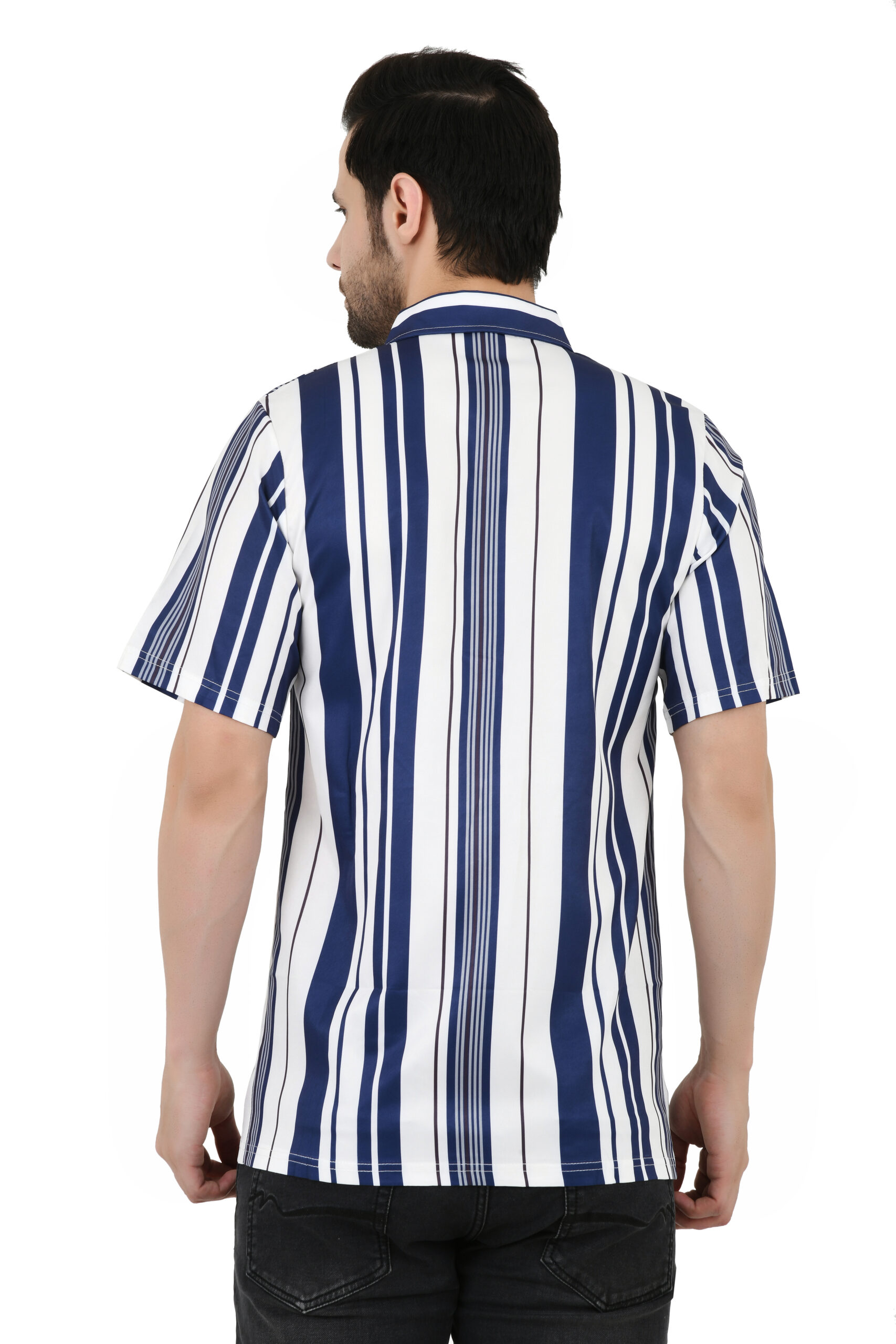 Men's Regular Fit Solid Soft Touch Cotton Casual Shirt with Spread Collar & Half Sleeves - Image 8