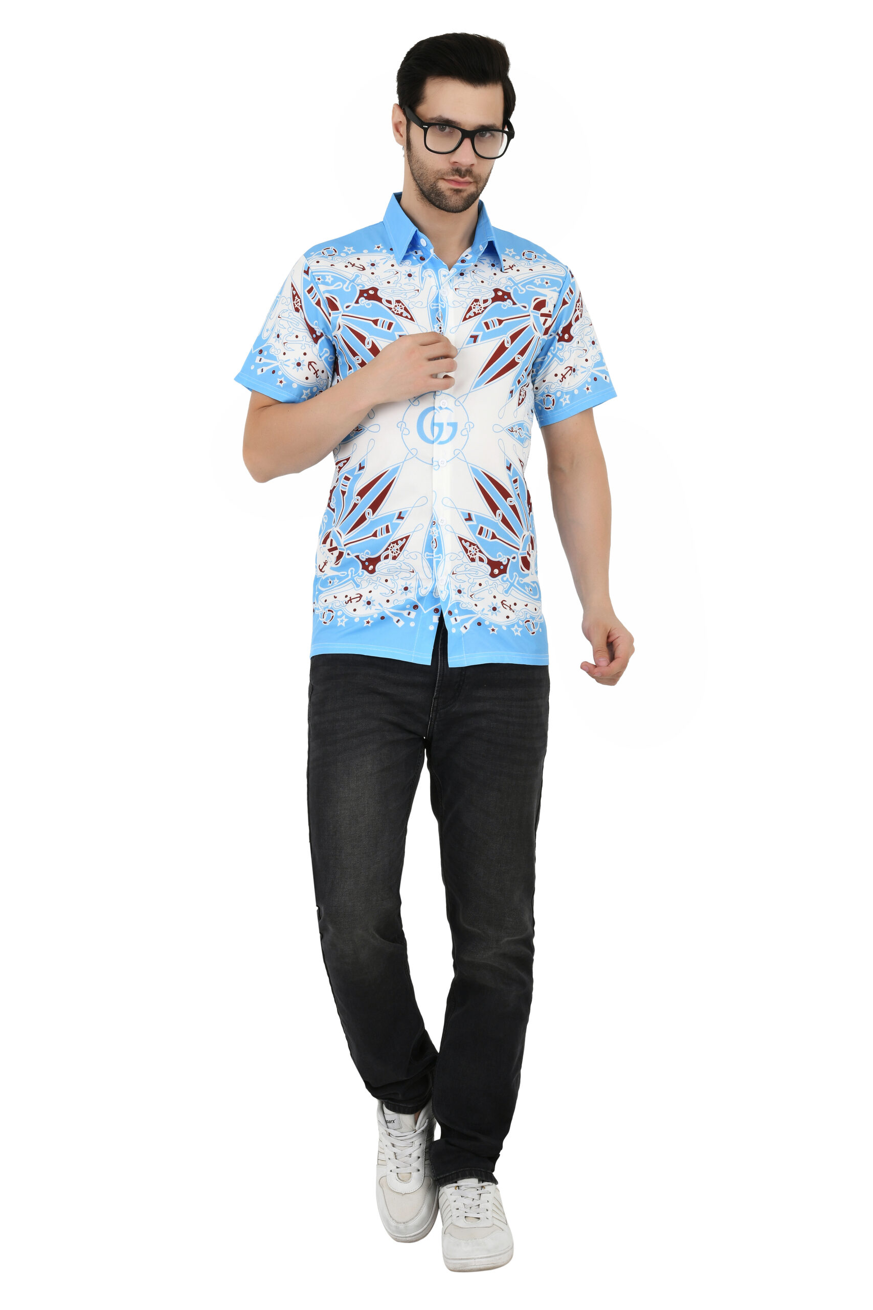 Men's Striped Cotton Blend Relaxed Fit Casual Shirt | Cuban Collar Half Sleeve Summer Shirt for Men | Soft Fabric - Image 6