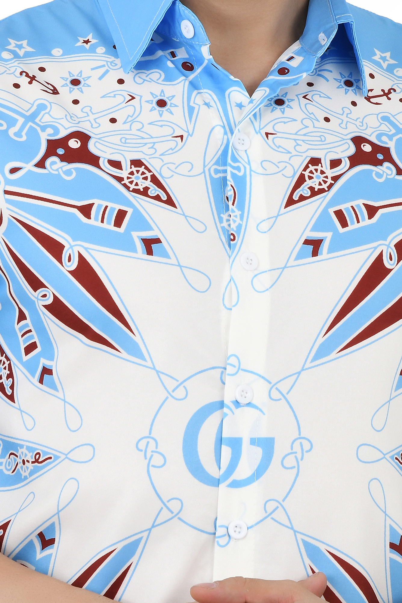 Men's Striped Cotton Blend Relaxed Fit Casual Shirt | Cuban Collar Half Sleeve Summer Shirt for Men | Soft Fabric - Image 4