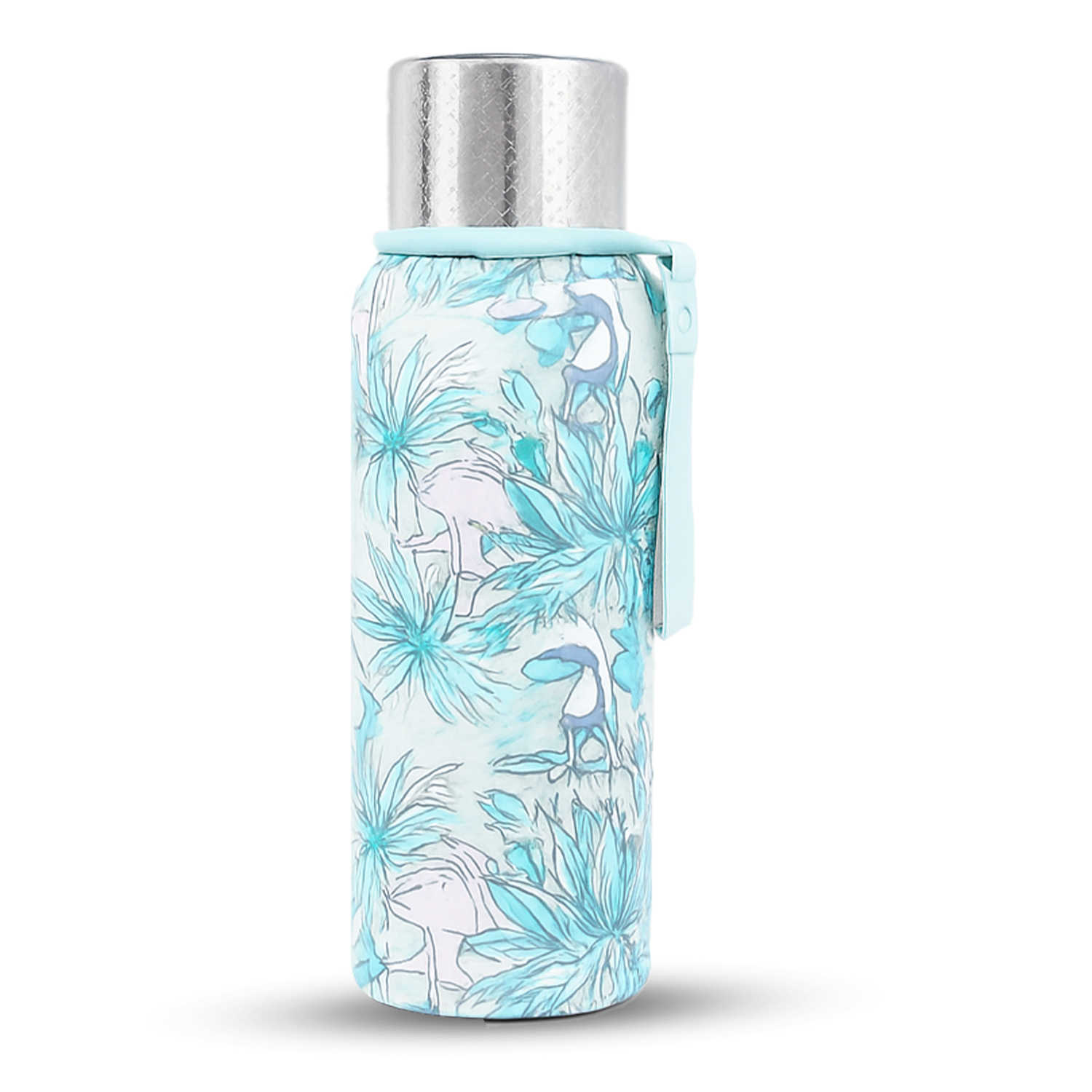 Vacuum Insulated Stainless Steel Flask Bottle Keeps Hot Cold for Hours 750 ml Stainless Steel Flask (Pack of 1, Light Blue)