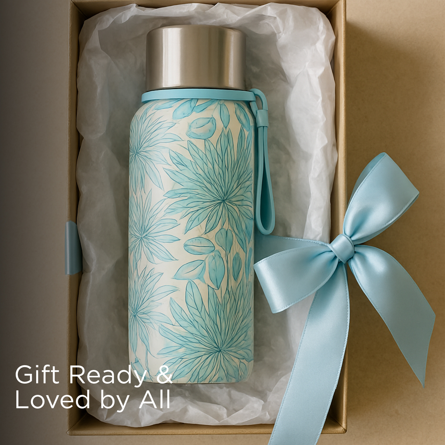 Vacuum Insulated Stainless Steel Flask Bottle Keeps Hot Cold for Hours 750 ml Stainless Steel Flask (Pack of 1, Light Blue) - Image 7