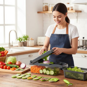 Sageware 16 in 1 Multipurpose Kitchen Vegetable Chopper & Slicer, Manual Vegetable Cutter Vegetable & Fruit Chopper (1 Chopper Whit Cutter)