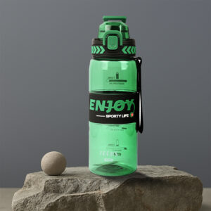 Sageware Enjoy Leak Proof Water Bottle with Carry Strap for Travel School Office and Daily Use (Green 750ml)