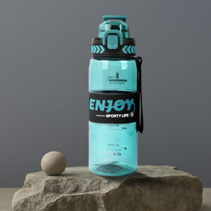 Sageware Enjoy Leak Proof Water Bottle with Carry Strap for Travel School Office and Daily Use (Blue 750ml)