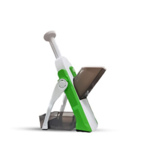 Sageware Green Push-Down Chopper | Easy Manual Cutter for Daily Meals Vegetable & Fruit Chopper (1 Blade, 1 Trey)