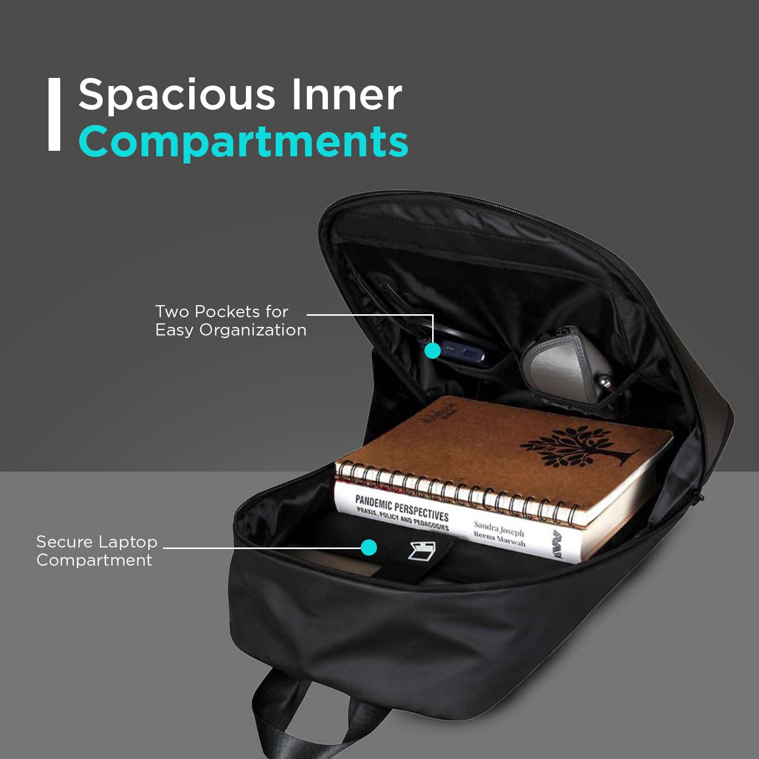 SAGEWARE Unisex LED Backpack – Custom Pixel Display Bag (Black) - Image 5