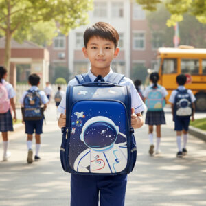 SAGEWARE Fashion 3D School Bag for Girls Boys & Kids Backpack for School with Cartoon Theme Space Blue (Age of 8-12 years)