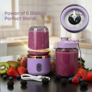 Portable Mixer Juicer 1200 mAh with 2 Jars | (40W)
