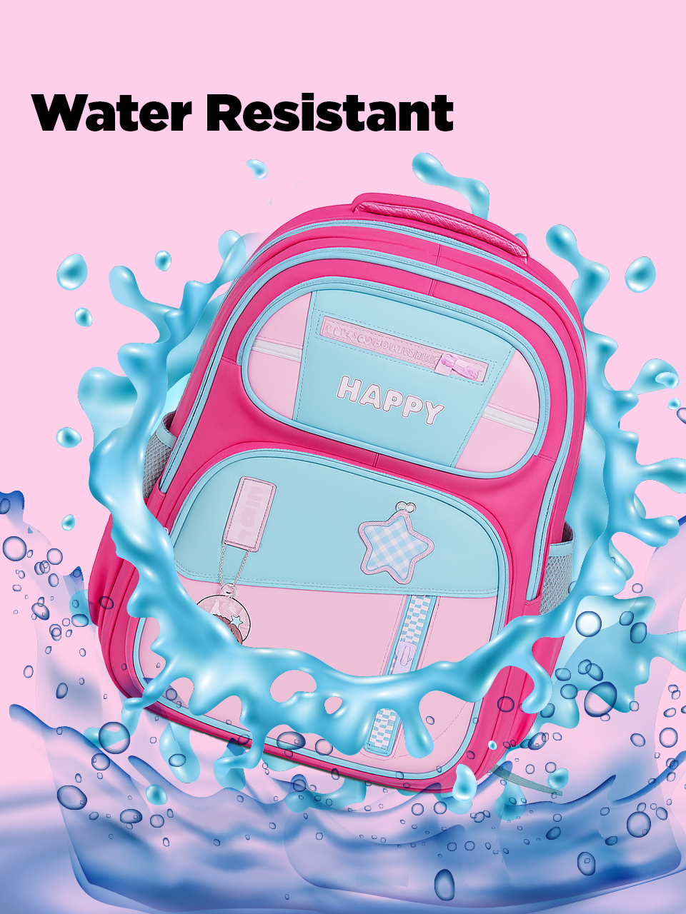 SAGEWARE School Bag for Boys Kids & Girls Backpack for School | Light Pink - Image 11