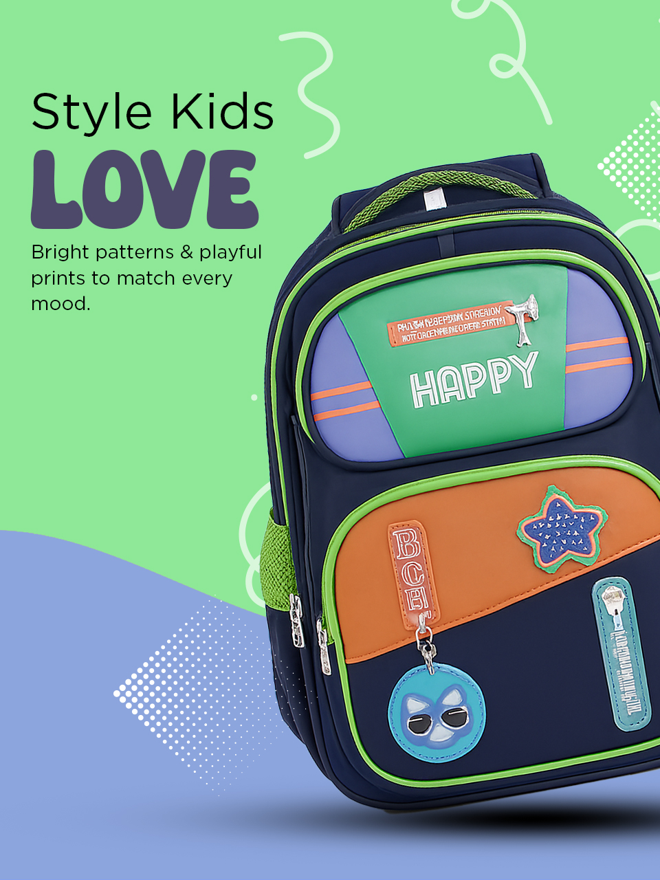 SAGEWARE School Bag for Boys Kids & Girls Backpack for School | Waterproof, Lightweight, Spacious with Multiple Pockets & Durable Zippers for Daily Use (Age of 6-12 years) Green - Image 4