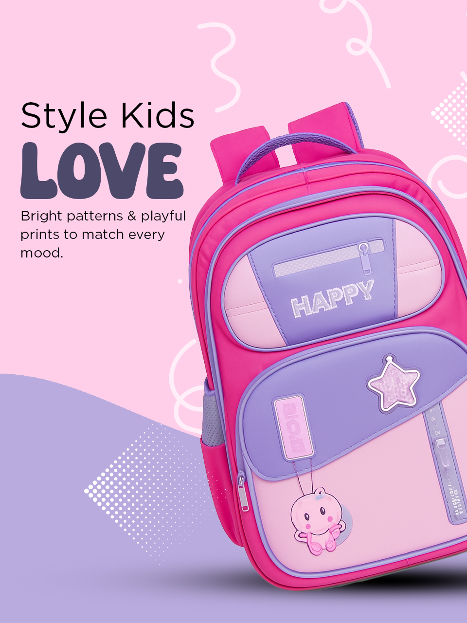 SAGEWARE School Bag for Boys Kids & Girls Backpack for School | Pink - Image 4